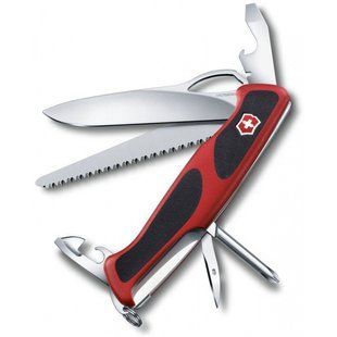 Швейцарський розкладний ніж Victorinox Rangergrip 78 (130мм 12 функцій) червоний (0.9663.МC)