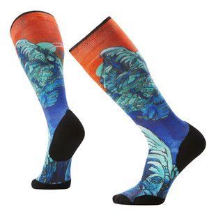 Шкарпетки чоловічі Smartwool Ski Targeted Cushion Winter Haze Print OTC, Deep Navy, L (SW 002903.092-L)