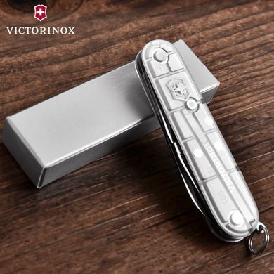 Швейцарський розкладний ніж Victorinox Spartan (91мм 12 функцій) срібний прозорий (1.3603.Т7)