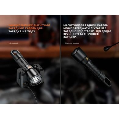 Фонарь ручной с магнитной зарядкой Fenix WF25RM (6942870311609)