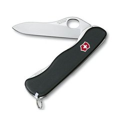 Швейцарский складной нож Victorinox Sentinel One Hand (111мм 4 функций) черный 0.8413.M3