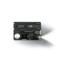Набор Victorinox Swisscard Lite с фонариком (82х54х4мм, 13 функций), черный 0.7333.T3