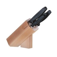 Набір кухонних ножів Victorinox (5 предметів) з підставкою, чорний 5.1183.51