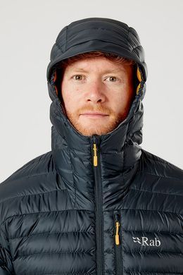 Легкий чоловічий пуховик Rab Microlight Alpine Jacket Beluga, L (RB QDB-12-BL)