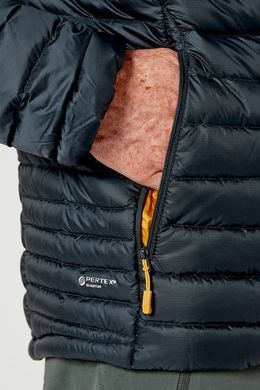 Легкий чоловічий пуховик Rab Microlight Alpine Jacket Beluga, L (RB QDB-12-BL)