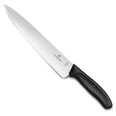 Нож бытовой, кухонный Victorinox SwissClassic Carving (лезвие: 220мм), черный 6.8003.22