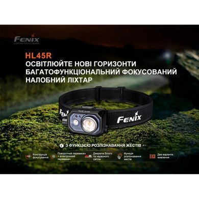Ліхтар налобний Fenix HL45R LED з безконтактним датчиком (6942870311593)