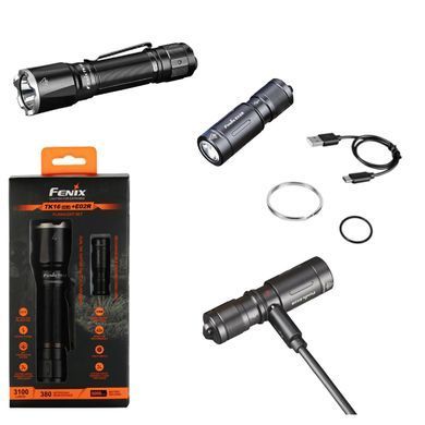 Ліхтар ручний Fenix TK16 V2.0 + подарунок Ліхтар ручний Fenix E02R (TK16V20E02R)