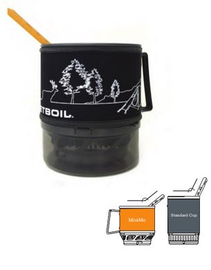 Система приготовления пищи Jetboil Minimo 1 л, Carbon Line Art (JB MNMO-CLA)