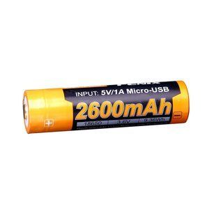 Акумулятор Fenix 18650 (2600 mAh) micro usb, 1 шт (ARB-L18-2600U)
