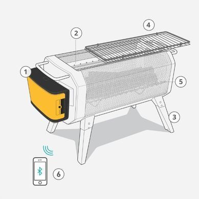 Дровяной мангал-зарядка Biolite FirePit + (BLT FPA0201)