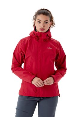 Мембранная куртка женская Rab Downpour Eco Jacket Wmns, ASCENT RED, 14 (RB QWG-83-AS-14)