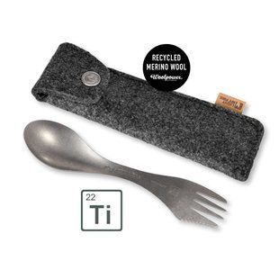Титановая ложка в чехле Light My Fire Spork Kit Titanium, No color (LMF 4218101110)