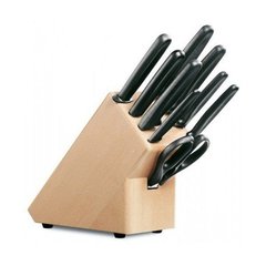 Набір кухонних ножів Victorinox (9 предметів), чорний 5.1193.9