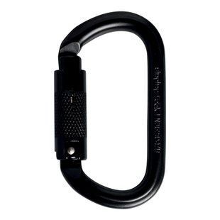 Карабін Singing Rock Steel Oval Carabiner Triple Lock, Black (8595033365094)