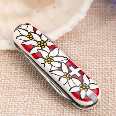 Швейцарский складной нож Victorinox Classic Edelweiss (58мм 7 функций) принт на рукоятке (0.6203.840)