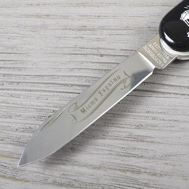 Швейцарский складной нож Victorinox Spartan City 3D Львов (91мм 12 функций) черный (1.3603.3R31)