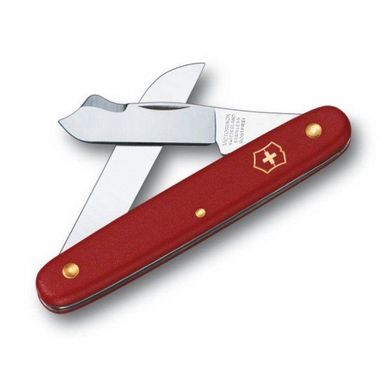 Складной нож садовый Victorinox (100мм 2 функции) красный 3.9045