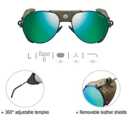 Окуляри сонцезахисні Julbo Cham, Noir/Kaki, Spectron 3 CF (J 0201122)