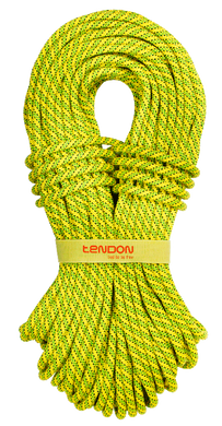 Динамическая веревка Tendon Ambition 9.8 STD, Yellow/Green, 50м (TND D098TR41S050C)