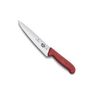 Ніж побутовий, кухонний Victorinox Fibrox Carving (лезо: 150мм), червоний 5.2001.15