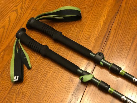 Трекінгові палки Black Diamond Distance Plus FLZ, 105-125 см, Black (BD 112211-125)