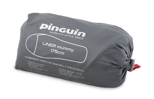 Вкладиш у спальний мішок Pinguin Liner Mummy 175 см, Grey (PNG 246780)