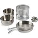 Набір посуду і спиртова горілка Tatonka Multi Set plus A. Burner, Silver (TAT 4010.000)
