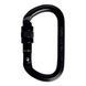 Карабин Singing Rock Steel Oval Carabiner Screw Gate, Black (8595033365100)