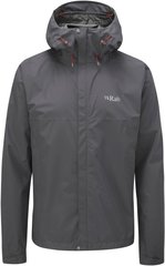 Мембранна куртка чоловіча Rab Downpour Eco Jacket, Graphene, M (RB QWG-82-GM)