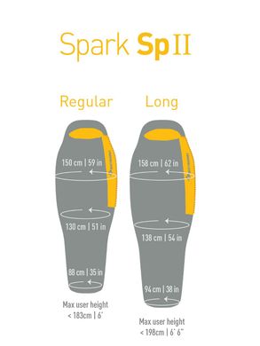 Спальный мешок Spark SpII (4/-2°C), 198 см - Left Zip, Dark Grey/Yellow от Sea to Summit (STS ASP2-L)