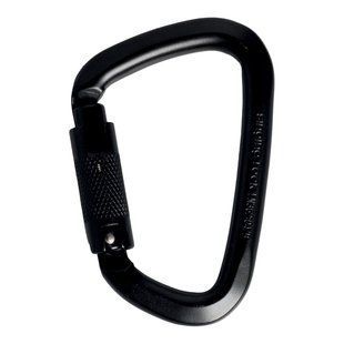 Карабін Singing Rock D Steel Triple Lock Screw Gate, 50kN, Black (8595033365117)