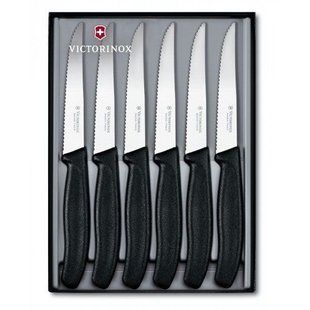 Кухонный набор Victorinox SwissClassic Steak Gift Set (6 ножей), черный 6.7233.6G