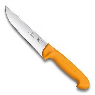 Ніж побутовий, кухонний Victorinox Swibo Butcher Wide (лезо: 180мм), жовтий 5.8421.18