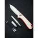 Комплект (ніж складаний, ручка) Civivi StellarQuill Pen & Button Lock Elementum II Knife Combo Gift Pack, Red Painted (689826331095)