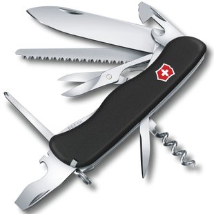 Швейцарський розкладний ніж Victorinox Outrider 2017 (111мм 14 функцій) чорний (0.8513.3)