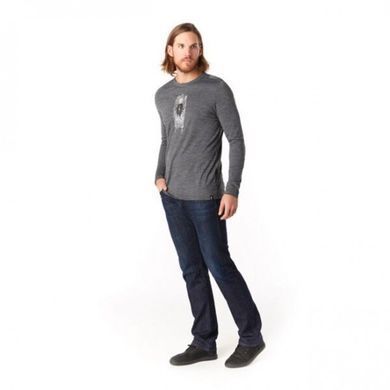 Термофутболка з довгим рукавом чоловіча Smartwool men's Merino Sport 150 Old Man Winter Long Sleeve Tee, Medium Gray Heather, р. L (SW 19022.084-L)